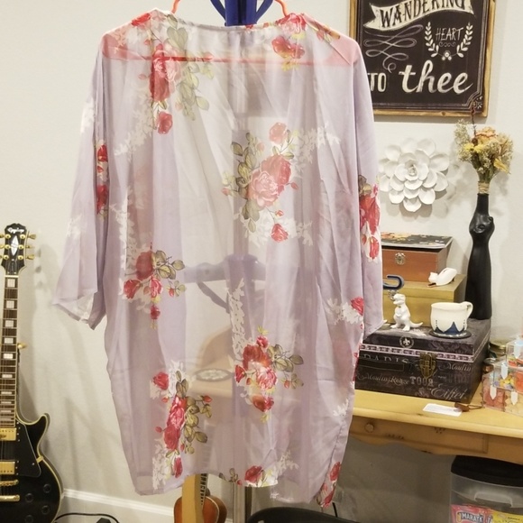 Floral kimono cardigan - Picture 3 of 6